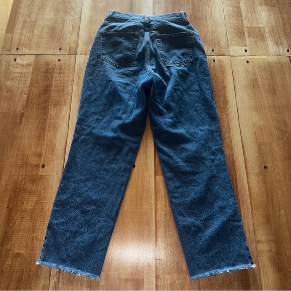 PacSun Dark Blue High Rise Straight Leg Jeans - Picture 4 of 4
